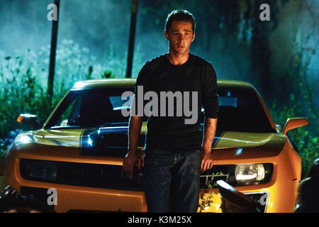 TRANSFORMERS: REVENGE OF THE FALLEN SHIA LABEOUF as Sam Witwicky, BumbleBee       Date: 2009 Stock Photo