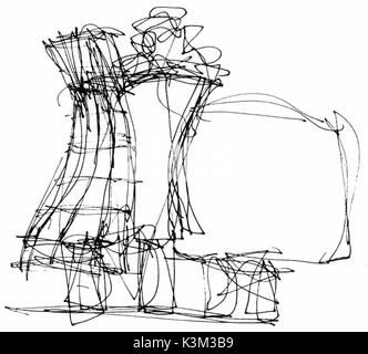 SKETCHES OF FRANK GEHRY SKETCHES OF FRANK GEHRY     Date: 2005 Stock Photo