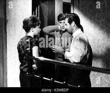 THE L-SHAPED ROOM [BR 1962] LESLIE CARON, TOM BELL, Director BRYAN FORBES     Date: 1962 Stock Photo
