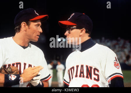 eMoviePoster.com: 2w1025 MAJOR LEAGUE int'l 1sh 1989 Charlie Sheen, Tom  Berenger, wacky art of baseball with mohawk!