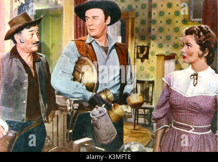 SIEGE AT RED RIVER [US 1954] VAN JOHNSON [centre], JOANNE DRU     Date: 1954 Stock Photo