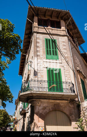 Valldemossa is a village on the island of Majorca, Balearic Islands, Spain. Stock Photo