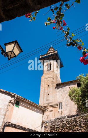Valldemossa is a village on the island of Majorca, Balearic Islands, Spain. Stock Photo