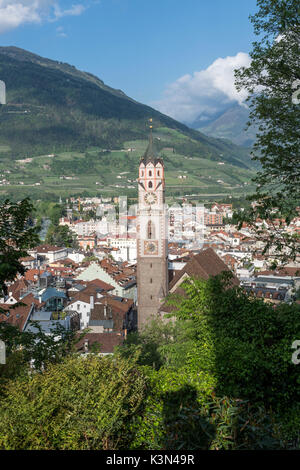 Merano/Meran, South Tyrol, Italy. The City of Meran Stock Photo
