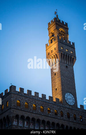 Palazzo Vecchio in Florence, Tuscany, Italy. Stock Photo