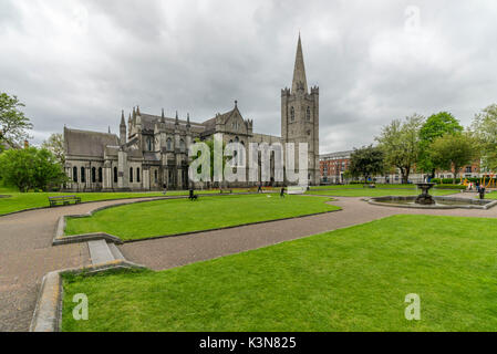 Saint Patrick's Cathedral in  Dublin, Leinster, Ireland, Europe. Stock Photo