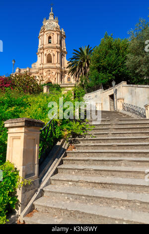 Cathedral of s.giorgio, modica, Sicily, Italy, Europe Stock Photo