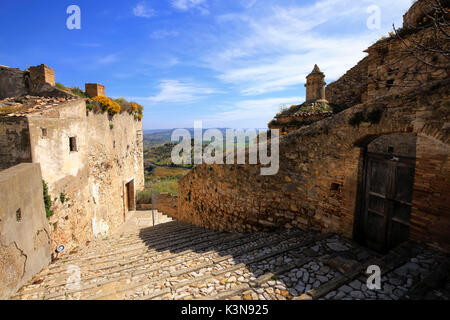 Craco village, Matera district, Basilicata, Italy Stock Photo