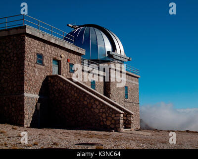 Europe, Italy, Abruzzo. Astronomical Observatory of Campo Imperatore Stock Photo