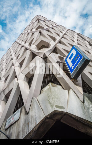 Michael Blampied's Welbeck Street car park on Welbeck Street, London, W1, UK Stock Photo