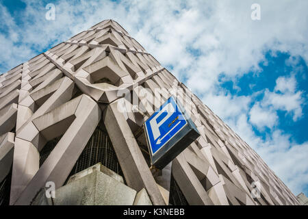 Michael Blampied's Welbeck Street car park on Welbeck Street, London, W1, UK Stock Photo