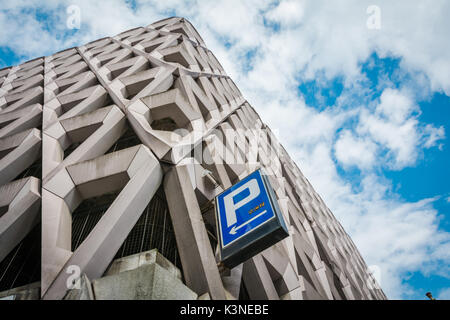 Michael Blampied's Welbeck Street car park on Welbeck Street, London, W1, UK Stock Photo