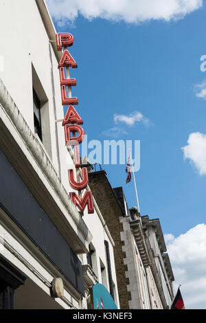 The London Palladium is a Grade II listed, West End theatre located on Argyll Street in Westminster, London, UK Stock Photo