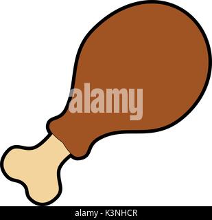 Chicken Thigh Icon, Colorful Design Stock Vector Image & Art - Alamy