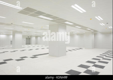 Interior view of an empty data center in Beijing,China. Stock Photo