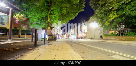 Winchester City centre at night Stock Photo