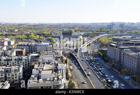 Beijing traffic,Beijing Deshengmen Stock Photo - Alamy