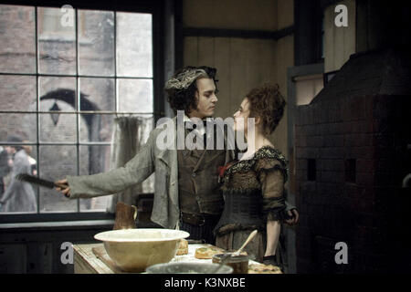 SWEENEY TODD: THE DEMON BARBER OF FLEET STREET [US 2007] JOHNNY DEPP, HELENA BONHAM CARTER     Date: 2007 Stock Photo