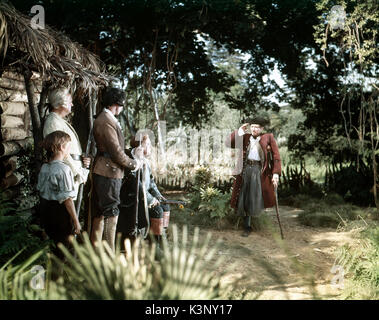 TREASURE ISLAND [US / BR 1950] BOBBY DRISCOLL as Jim Hawkins, WALTER FITZGERALD as Squire Trelawney, DENIS O'DEA as Dr Livesey, BASIL SYDNEY as Captain Smollett, ROBERT NEWTON as Long John Silver     Date: 1950 Stock Photo