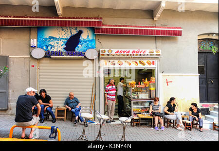 Istanbul,Turkey - July 3, 2015:Street view in Istanbul old town,Turkey Stock Photo