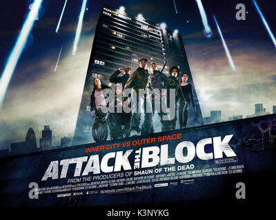 ATTACK THE BLOCK Stock Photo