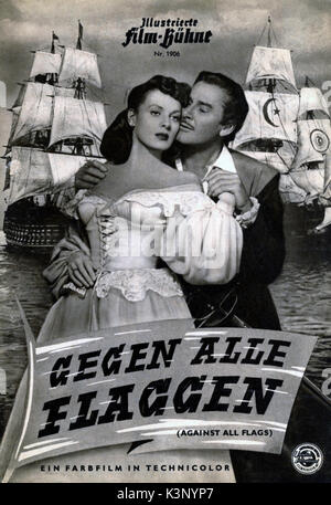 AGAINST ALL FLAGS [US 1952] MAUREEN O'HARA, ERROL FLYNN     Date: 1952 Stock Photo