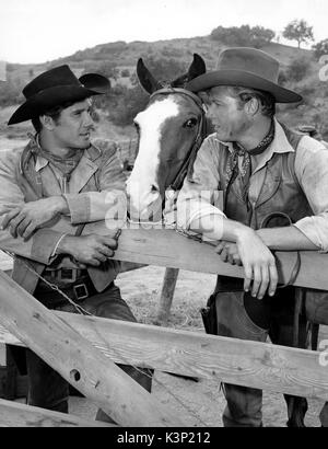 LARAMIE [US TV SERIES 1959 - 1963] ROBERT FULLER, JOHN SMITH     Date: 1963 Stock Photo