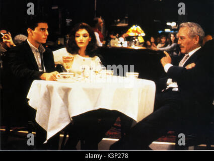 THE COLOR OF MONEY [US 1988]  TOM CRUISE, MARY ELIZABETH MASTRANTONIO, PAUL NEWMAN as Fast Eddie Felson     Date: 1988 Stock Photo