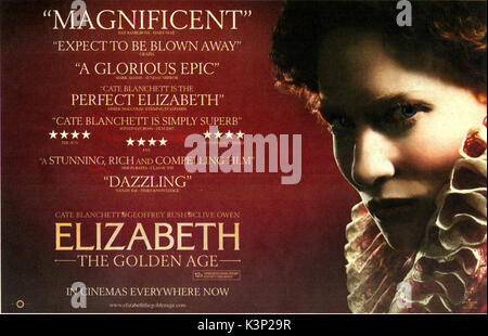 ELIZABETH: THE GOLDEN AGE [BR / US / GER / FR 2007] CATE BLANCHETT as Elizabeth I     Date: 2007 Stock Photo