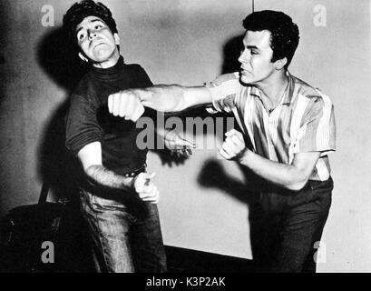 RUMBLE ON THE DOCKS [US 1956] JAMES DARREN [right]     Date: 1956 Stock Photo