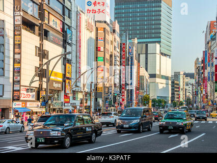 Cityscape at the Ueno Business District, Tokyo, Japan Stock Photo