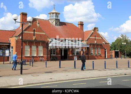 Railway train station building exterior, Felixstowe, Suffolk, England, UK Great Eastern Railway 1898 as Felixstowe Town station Stock Photo