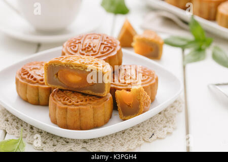 Mooncake Kind Delicious Mooncake, a kind of traditional Chinese Snack for Mid-Autumn ...