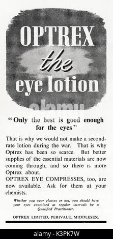 Advert for Optrex Eye Lotion in the Daily Mail (replica), 16th ...