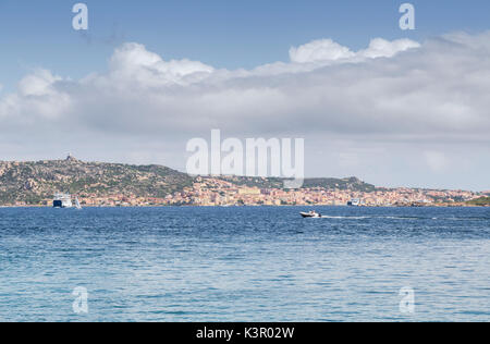 Boat trip in the blue sea Palau Province of Sassari Sardinia Italy Europe Stock Photo