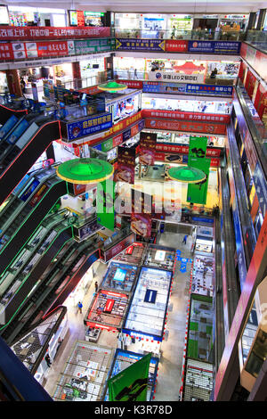 Interior Of The Hq Mart One Of The Biggest Mall Selling Electronic Devices In Shenzhen China Stock Photo Alamy