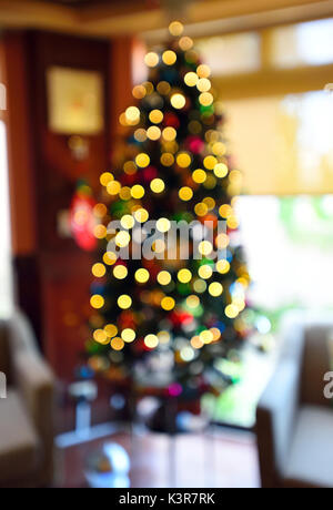 defocus of christmas tree Stock Photo