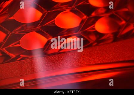 necessary tail lights, car taillight, tail lamp, taillights, tail light at the rear of an automobile, taillamp, Automotive lighting Stock Photo