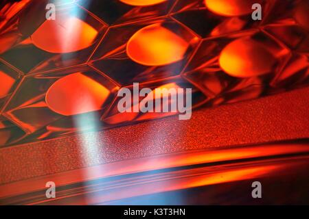 necessary tail lights, car taillight, tail lamp, taillights, tail light at the rear of an automobile, taillamp, Automotive lighting Stock Photo