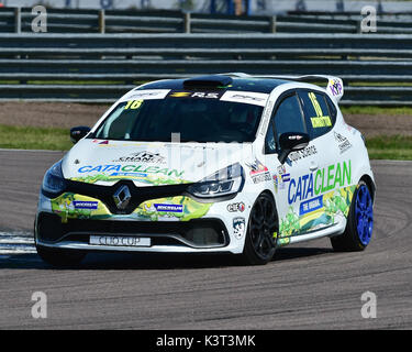 Daniel Rowbottom, DRM, Renault Clio Sport 220 Trophy, Renault UK Clio Cup, BTCC Rockingham, Rockingham Motorsport Speedway, Sunday, 27th August, 2017, Stock Photo