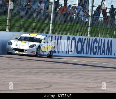 Charlie Digby, HHC Motorsport, Ginetta G40 Junior, Ginetta Junior Championship, BTCC Rockingham, Rockingham Motorsport Speedway, Sunday, 27th August,  Stock Photo