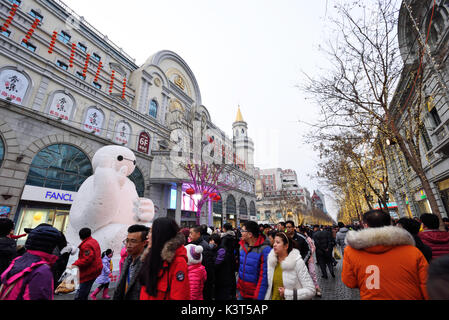 Harbin central street at daytime,China Stock Photo