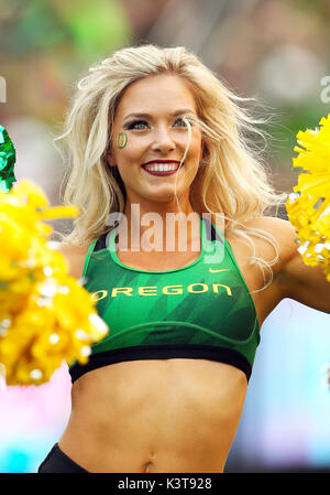 Autzen Stadium, Eugene, OR, USA. 02nd Sep, 2017. An Oregon Ducks