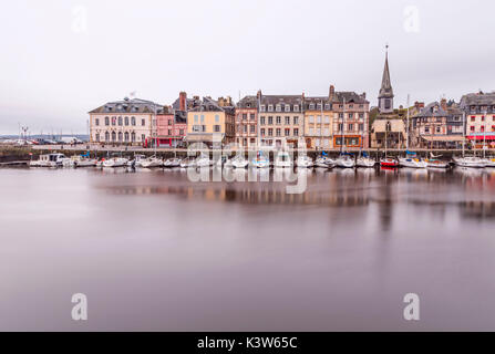 Vieux Bassin, Honfleur, Calvados departement, Normandie - Normandy, France, Europe Stock Photo