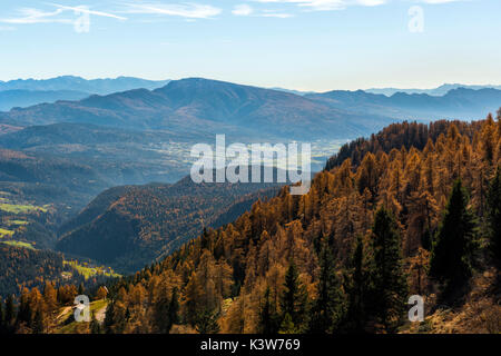 Italy, Trentino Alto Adige, Non Valley view from Luco mountain. Stock Photo