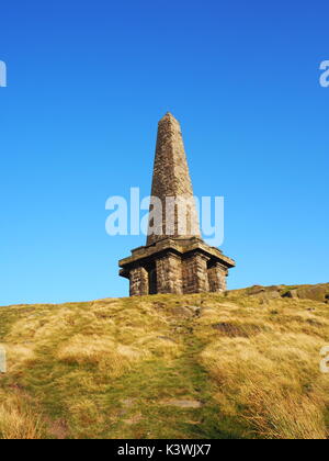 Stoodley Pike on Todmorden Moors Stock Photo