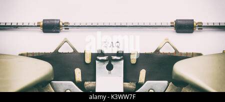 Close-up of FAQ acronym on a typewriter sheet Stock Photo