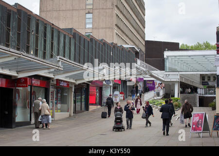 The shopping precinct in Coventry city centre. Stock Photo