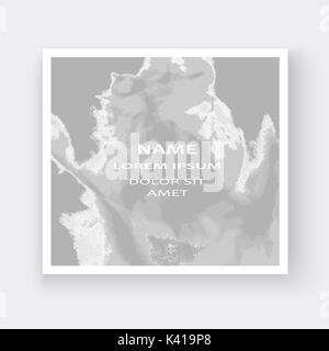 Silver explosion liquid paint shape artistic covers design. Decorative texture fluid cloud light gray white backgrounds. Celebration template vector f Stock Vector