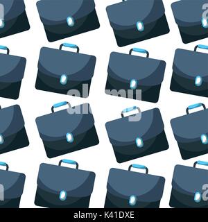 briefcase business concept seamless pattern design Stock Vector